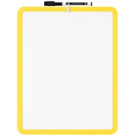 Mr. Pen- Dry Erase Board, 14” x 11” with a Black Dry Erase Marker, Yellow Frame, Small White Board, White Board for Kids, White Board for Students, Small Dry Erase Board, Mini White Board
