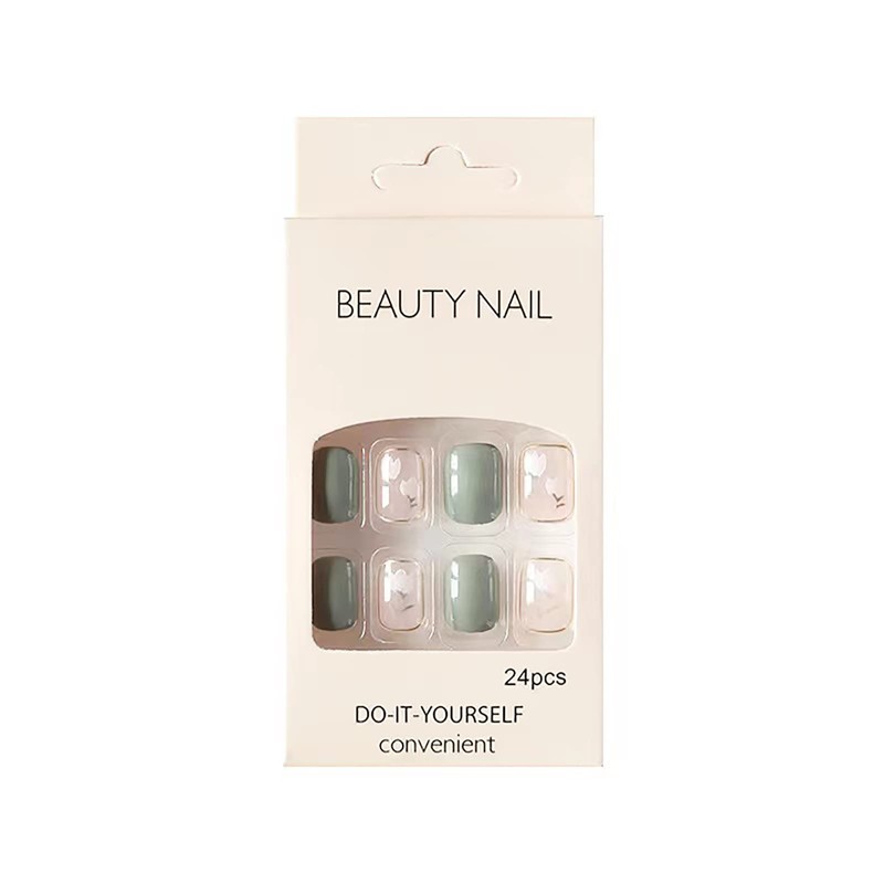 Domiya LK-13244 3D Nail Tips, Pack of 24, Short, Very