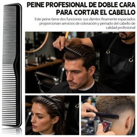 Peine Texturizador Para Hombre 6 Piezas, 2 en 1 Peine de Textura | Texturizador de Cabello,Peine Dientes Anchos,Peine para Cabello Rizado,Para Secado 