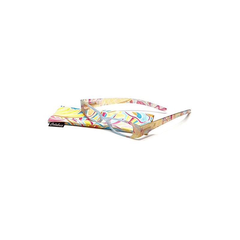 Calabria 745 Hawaiian Print Reading Glasses with Matching Case in