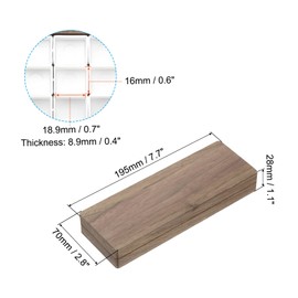 PATIKIL 27 Grids Portable Palette, Walnut Watercolor Palette, Mixing Tray Pocket Magnetic Travel Paint Palette for Painters Artists Acrylic Painting, Dark Brown