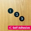 300-Pack, 2.5cm Round Chalkboard Sticker Labels, Reusable and Waterproof