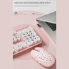 Wireless Keyboard and Mouse Combo Pure Color Retro 2.4G Wireless
