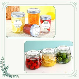 2 Inch Watercolor Greenery Canning Stickers Write on Date Contents Canning Jar Lids Labels with Lines for Mason Jars Homemade Jam and Jelly 500 Pcs (2 inch, Green)