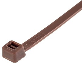 Gocableties Cable Ties 1000 Pieces Brown 100 mm x 2.5 mm with 8.1 kg Tensile Strength Small Size Thin UV Resistant Set