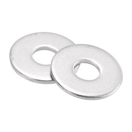 sourcing map 20Pcs M10 Flat Washer, 304 Stainless Steel 10.5mm ID x 30mm OD x 2.5mm Thick for Bolt Screw, Factories Repair, Kitchens, Shops, and Outdoor Construction, Silver