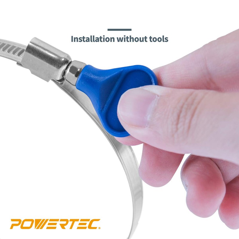 POWERTEC 70120 4 Inch Key Hose Clamp, Thumb Screw Key