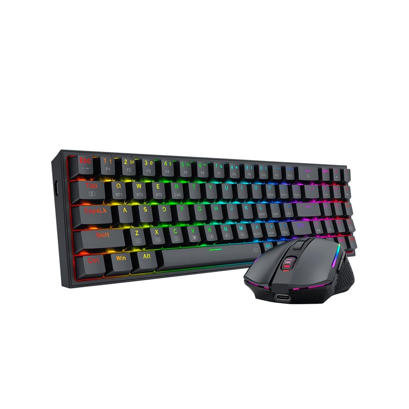 Redragon S136 Gaming Keyboard & Mouse Combo, 75% K628 Tri-Mode