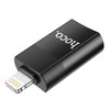 Hoco UA17 Lightning to USB-A OTG Adapter, Black