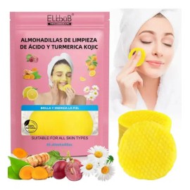 Limpieza Natural Kit 2 Almohadillas Cúrcuma Y Vitaminas 2x40