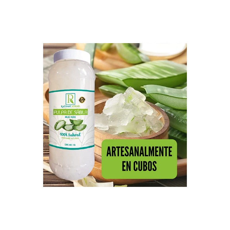 PULPA DE SABILA ORGANICA EN CUBOS 100% NATURAL 1 KILO
