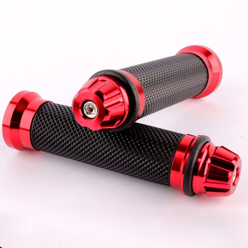 Evomosa Motorcycle Grips, Universal Motorcycle Grips, Aluminum Handlebar Ends 0.9