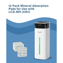 Lacidoll Mineral Absorption Pad 12-Pack for Humidifier, Humidifier Replacement Filters, Compatible with LCD-MH-2301J, Reduce Limescale, Improve Humidification Efficiency