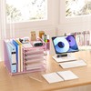 File Organizer for Desk, 6 Tier Desk Organizer Paper Tray