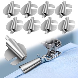 AOOTE 8 Pcs Rolled Hem Sewing Machine Presser Foot, 8 Sizes Universal Sewing Machine Feet, 3-10mm Sewings Machines Foot Set, Sewings Machines Accessories for Home, Industry, DIY Crafts