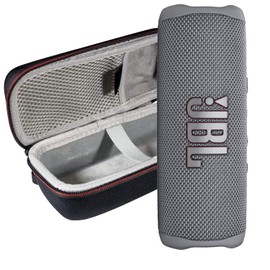 JBL Flip 6 IP67 Waterproof Portable Wireless Bluetooth Speaker with Exclusive Protective Hardshell Case (Gray)
