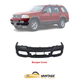 Vantage Auto Parts - Front Bumper Cover Compatible with Ford Explorer 2002-2005 | DIRECT REPLACEMENT | ‎Primed | Plastic | ‎2L2Z17D957SA | ‎FO1000496