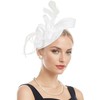 Zando Ken-Tucky Derby Hats for Women 2025 White Fascinator Headband