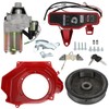 Topteng Electric Start Kit Starter Motor Ignition Fan Cover Key