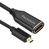FUJIAXUN Micro HDMI to HDMI Adapter, 8K@60Hz/4K@120Hz Bidirectional Cable HDR