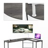 Teraves Reversible L Shaped Desk, 57.9" Gaming Computer Desk, Modern