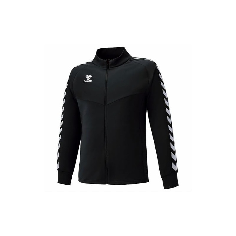 Hummel HAT2098 Men's Team Warm-Up Jacket, Black