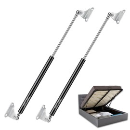 Huopo 28 Inch 180 lb/801 N Gas Strut Shock with L Type Mounts Lift Support for RV Bed Door Truck Bed Cover Boat Heavy Lid Basement Doors Floor Hatch Travel Trailer Door Awning Other Custom Project