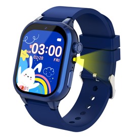 ELEJAFE Children's Smartwatch with 32 Games, Camera, 3 Sports Modes, Pedometer, Audio Book, Alarm Clock, Music, Calculator, Smart Watch Children's Watch for Girls Boys 4-12 Years