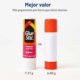 Avery 98095 Pegamento en Barra Glue Stick en Blister, 6 Piezas