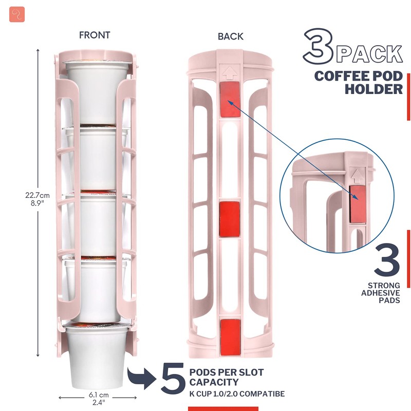 STORAGENIE - Soporte para cápsulas de café Keurig K-cup, montaje