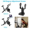 Stationary Bike Swivel Pivot Aluminum Rotatable Monitor Adjuster for Peloton