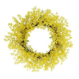 Puleo International 30" Artificial Winter Jasmine Floral Spring Door Wreath