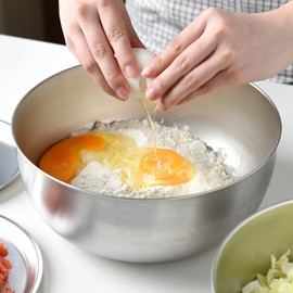 Ernest A-77857 Tsubame Sanjo Bowl, 9.4 inches (24 cm), Scratch Resistant (Made with New Material Stainless Steel "New Galaxy"), 18-8 Stainless Steel, Easy to Mix and Match Shape, Favorite Brand of Major Restaurants