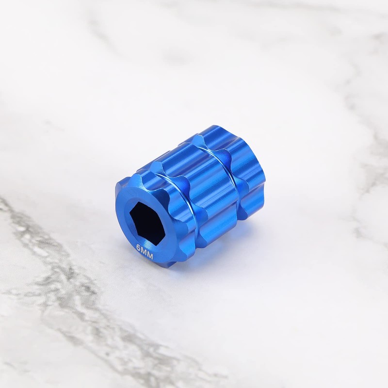 eMagTech 2 Pieces Bicycle Crank Adjustment Caps with Tool Compatible
