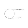 PetrisCatch Set of 5 Titanium Leaders with Carabiner, 25 cm,