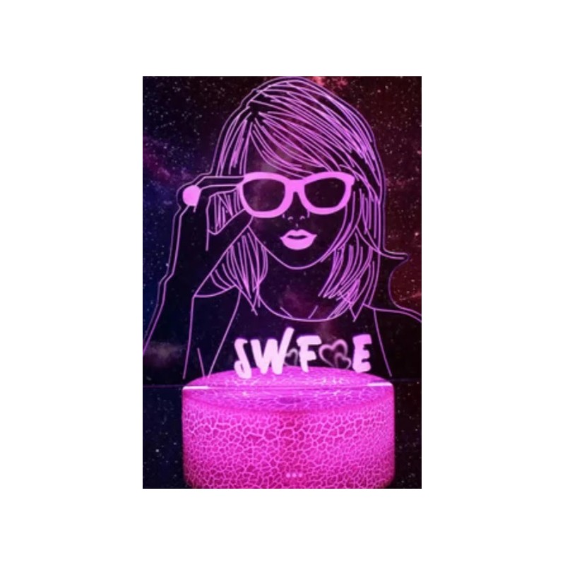 Unbranded 3D Creative Visualization LED Lamp SWIFTIE w Remote &
