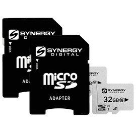 Synergy Digital 32GB Micro SDHC Secure Digital UHS-I Memory Cards, Compatible with Zoom Q4 Handy Video Recorder Camcorder - Class 10, U1, 100MB/s, 300 Series - Pack of 2