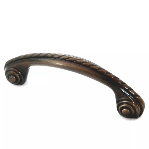 Showcase P2301-AEH Antique English Brass 3"cc Scroll Arch Cabinet Handle