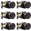 Probrico Oil Rubbed Bronze Door Knob Without Key Privacy Door