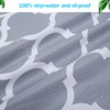 Beenle-Icey Waterproof Round Tablecloth Elastic Edged Fitted Table Cover Wipeable