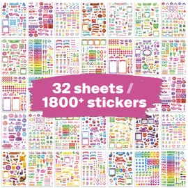 Planner Stickers - 1800+ Ultimate Accessories to Improve and Simplify Your Planner, Calendar and Journal
