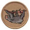 Sloth Patrol Patch - 2" Diameter Round Embroidered Patch (Hook-Fastener)