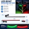 LED Navigation Lights - Bright Green & Red Bow Lights