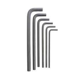 BONDHUS No.48386 Hex L-Wrench, Anti-fidgle, Long Set, Black Dyed, Set of 6, 0.1 inches (2.5, 3, 4, 5, 6, 8 mm)
