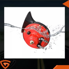 Gearzaar 2* 12V 300DB Super Loud Train Horn Waterproof For Motorcycle Car Truck SUV Boat