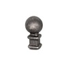 UHRIG Fence Spike with Iron Ball Forged Steel Rustic Wrought