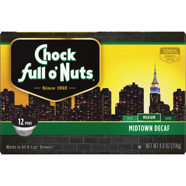 Chock Full o'Nuts Midtown vasos desechables, 48 unidades