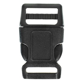 Paracord Planet Brand Contoured Side Release Black Buckle – Multiple Size and Quantity (1 Inch, 100 Pack)