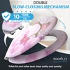 SANILO Wooden Toilet Seat with Soft Close [ELONGATED] - Decorative,