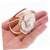 DOITOOL 2PCS Floral Pearl Scarf Ring Clip Elegant Shawl Brooch